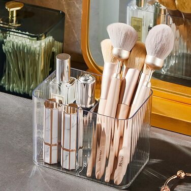 Контейнер для ватних паличок Veki з кришкою, прозорий, для ватних дисків, зубної нитки, косметики (зелений)