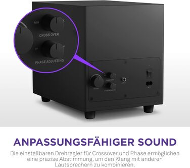 NZXT Relay – Комп'ютерні колонки для ігор, 80 Вт, Full-Range звук, чорний