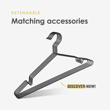 pamo Clothes Rail Industrial Loft Design - FINN - 93 cm Wardrobe Rail or Clothes Stand with Wall or Ceiling Mounting made of sturdy pipes in black