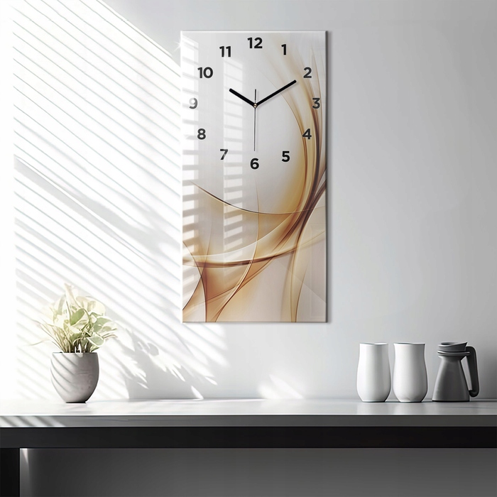 Настінний годинник Wallfluent золотий, 30 см