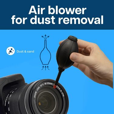 Набір для чищення сенсорів MMOBIEL 57 в 1 - для об'єктивів, сенсорів, камер DSLR (APS-C, Full Frame)