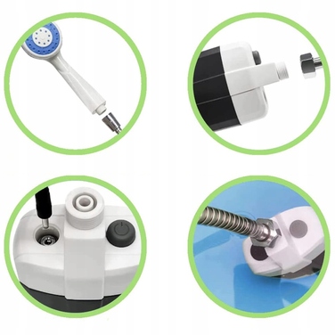 Акумуляторний мобільний душ із присоскою та гачком, 2200 мАг