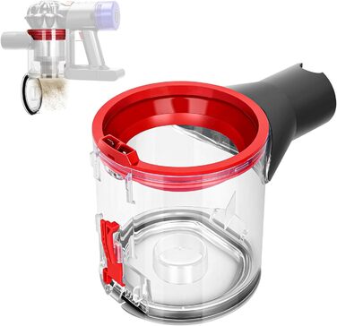 Контейнер для пилу Dyson V7/V8: Оригінальна запчастина, рожевий колір