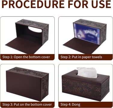 Скляна коробка для серветок прямокутної форми, вінтажний стиль, для ванної, авто, офісу