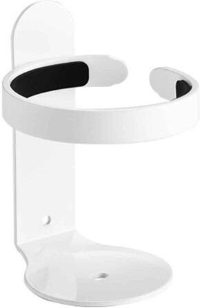 Wall-Mounted Toothbrush Holder - No Drilling Required. Toothbrush Holder, Toothbrush Holder Bracket, Toothbrush Cup Holder, Self-Adhesive, Travel, Aluminum, Wall-Mounted Bathroom (9.2x7x12.5cm) (White)