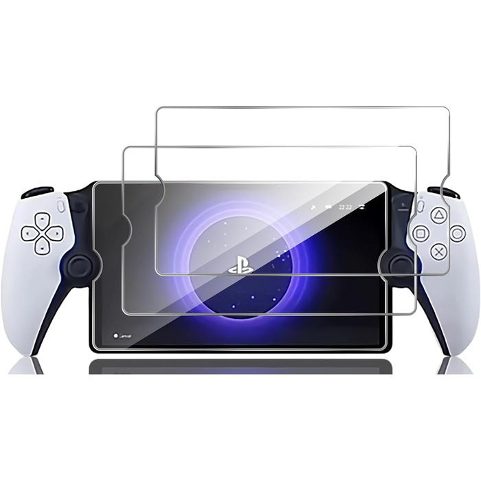 Захисне скло GIOPUEY для PlayStation Portal, 2 шт., прозоре, проти подряпин, олієстійке, висока прозорість, сумісне з чохлом