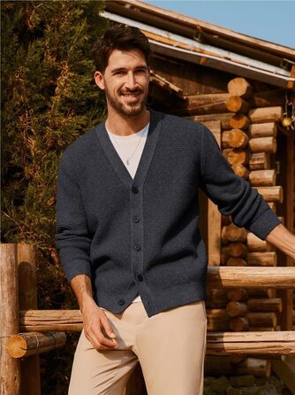 Чоловічий кардиган PJ PAUL JONES з в'язаним візерунком 