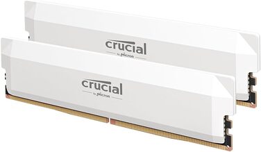 Crucial Pro DDR5 RAM 64GB (2x32GB) 6000MHz CL36, Intel XMP 3.0 / AMD Expo, Чорний - для ігор та ПК