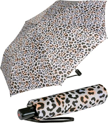 Зонт Knirps Taschenschirm Slim Duomatic з автоматичним відкриванням/закриванням та UV-захистом Renature - Green (Jaguar Apricot)