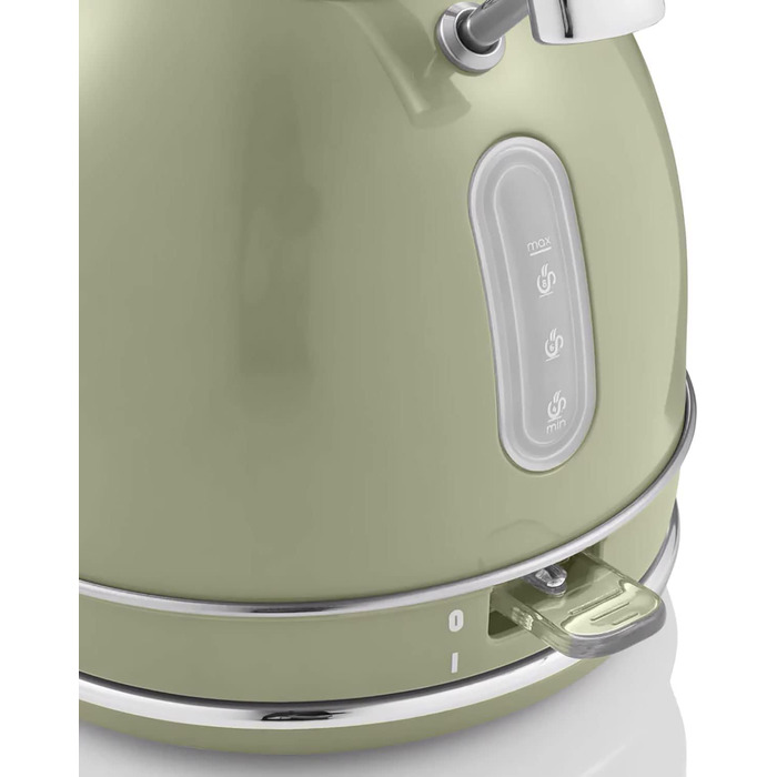 Swan Retro Electric Kettle - 1.8L, Vintage Design, Automatic Shut-Off, Cordless, BPA-Free Stainless Steel, 3000W, Green