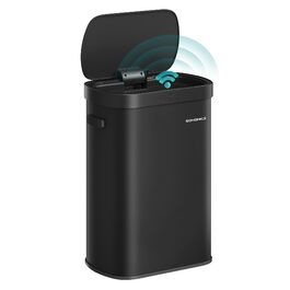 Сміттєвий бак SONGMICS з сенсором 50л, автоматичний, сталевий, чорний - LTB640B02