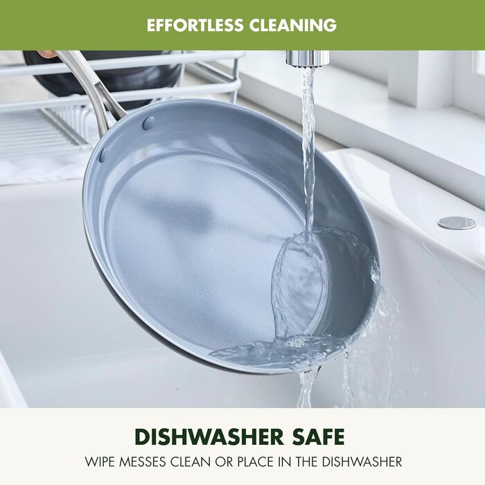 Набір посуду GreenPan Swift 17 предметів: антипригарне покриття, нетоксичний, з нержавіючої сталі, для приготування різноманітних страв