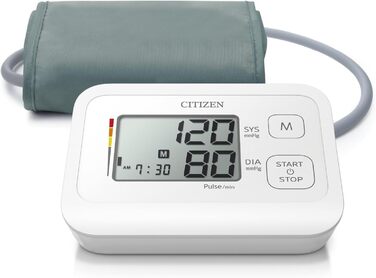 Тонометр Citizen CHU305 цифровий для дому з широкою манжетою (22-42 см), великим LCD-дисплеєм, функцією виявлення гіпертонії