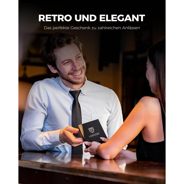 Чоловіче картхолдер LORZOR з магнітною застібкою, slim-гаманець з відділенням для монет, RFID захистом, вміщує 10 карт, smart-гаманець, червоний