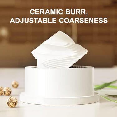 Електричний набір для солі та перцю з зарядною станцією, об'єм 110 мл, перезаряджувана солянка з 5 рівнями, керамічна млинка з щіткою (1 шт. чорний)