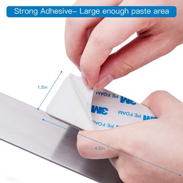 Тримач для рушників на липучці без свердління, сріблястого кольору, 25 см, для ванної кімнати