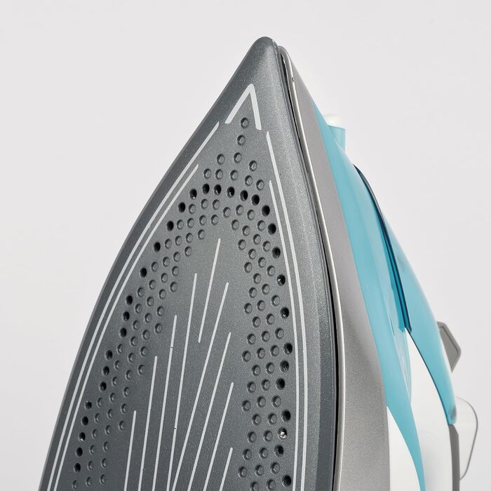 Праска відпарювач G3 Ferrari Ermes, 2500 Вт, керамічна підошва, 340 cc, 150 г/хв, самоочищення, захист від накипу та протікання, 51 мікроотвір, білий/світло-блакитний