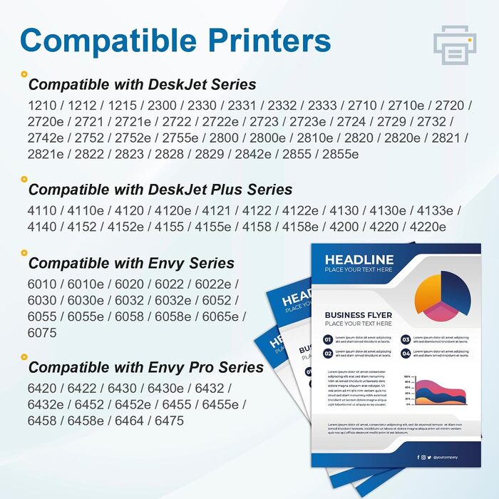 Картриджі для принтера HP 305XL (чорний, 2 шт.) для HP DeskJet 2710e, 2820, 4100, 4200, Envy 6000, 6400