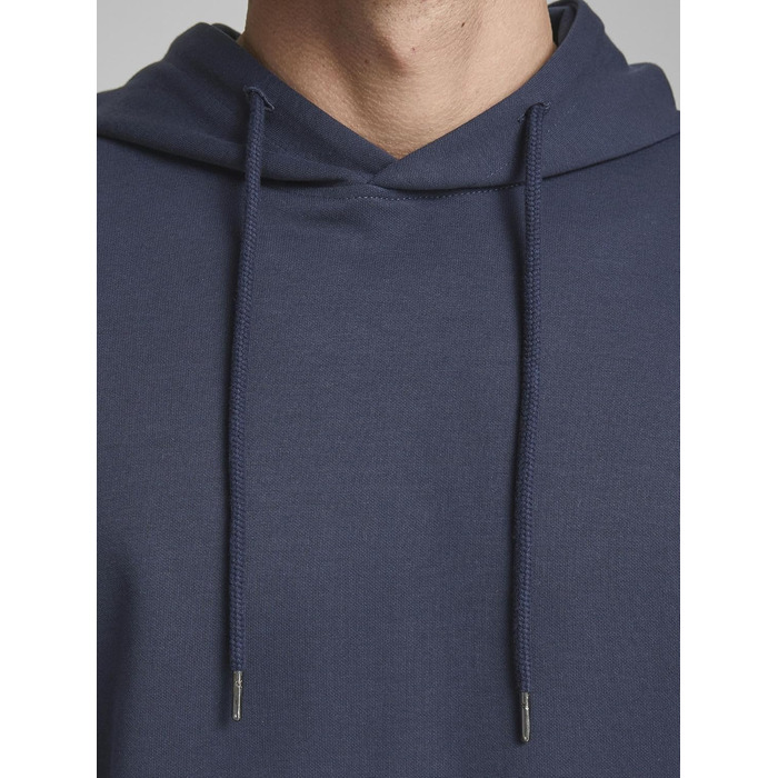 Чоловічий худі Jack & Jones JJ Basic Noos темно-синього кольору, розмір M