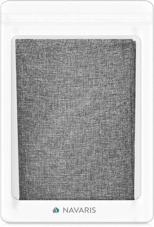 Navaris Cat Scratch Mat Scratch Protection Sofa - with 2 compartments - 128 x 45 cm Sisal Scratch Rug for Cat - Couch Cat Scratch Mat - also for Dogs (Light Grey - White)