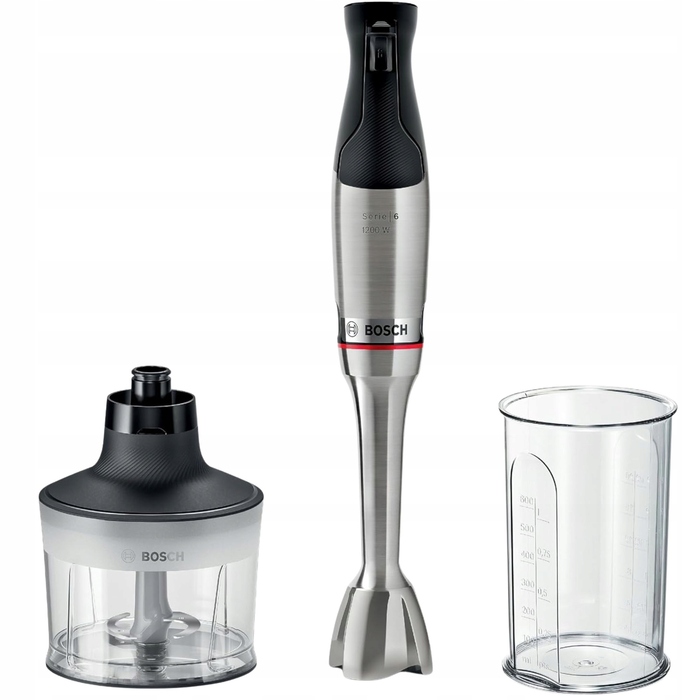 Занурювальний блендер Bosch ErgoMaster Series 6 MSM6M830 з подрібнювачем 0,5 л та місткістю