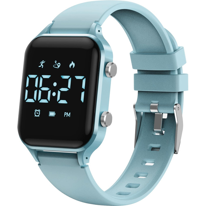 Дитячий розумний годинник для дітей 5-14 років: спорт, крокомір, будильник, Rock Blue