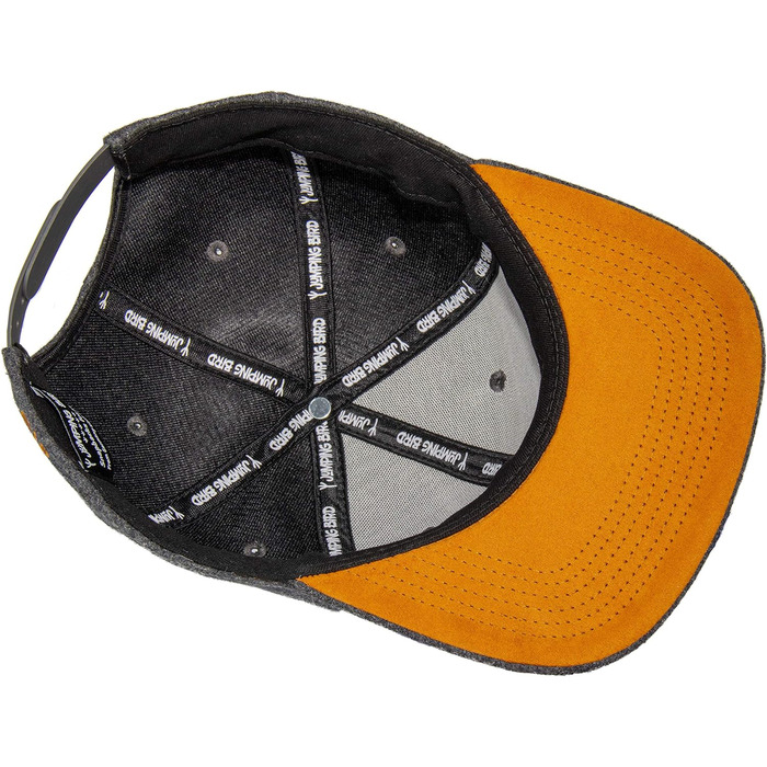 Кепка бейсболка Jumping Bird • Знімна кепка-снуд • Фетр, унісекс, темно-сірий