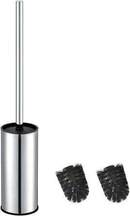 Підставка для туалетного йоржика BGL, нержавіюча сталь, кольорова, кругла, підлогова, з йоржиком, для ванної кімнати (хром)