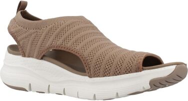 Skechers Arch Fit City Catch – жіночі сандалі Mokka Mylar Strick, 35 EU (з підтримкою стопи)
