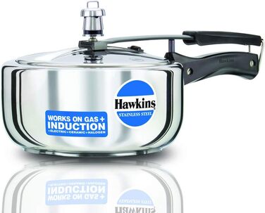 Скороварка HAWKINS B60 з нержавіючої сталі, 3 літри, срібляста