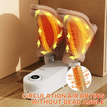 Електричний сушильник для взуття з таймером, антибактеріальний, для взуття, черевиків, футболок, лиж, шкарпеток, шапок, рукавичок