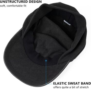 Жіноча зимова шапка GADIEMKENSD з відбиваючими елементами та мішком для хвоста, навушники-гетри, для активного відпочинку, чорна