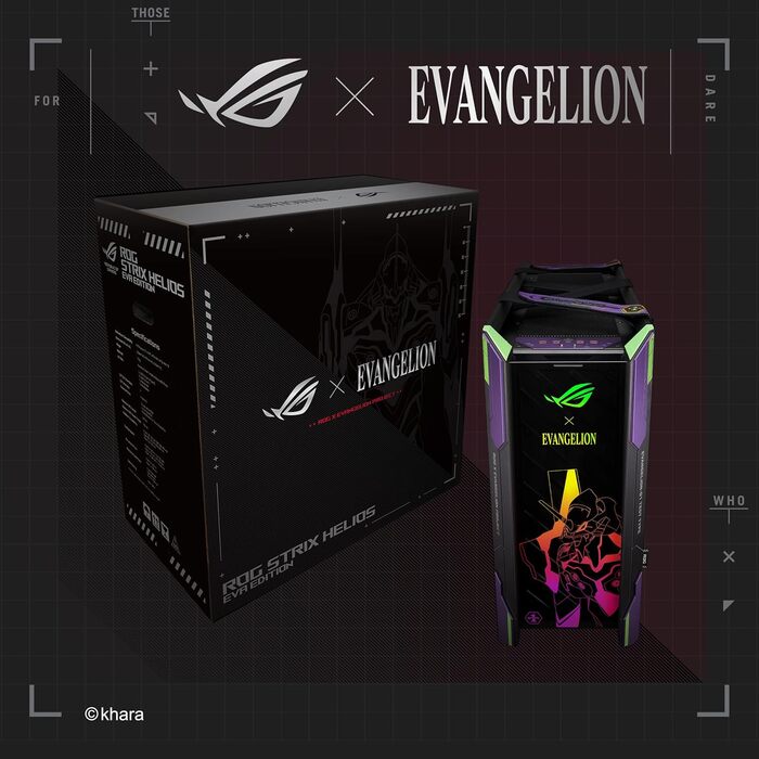 Корпус ПК ASUS TUF Gaming TG Black (Evangelion) з двома камерами, підтримка 360 мм радіаторів та 13 вентиляторів 120 мм, Panoramic View Glass