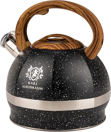 Чайник-заварник Karl Hausmann Induktion 3L з автоматичним свистком, нержавіюча сталь, для всіх типів плит