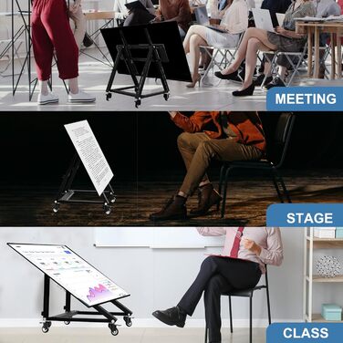 Мобільна підставка для телевізора з колесами, регульована по висоті, VESA 900x600, до 65 дюймів