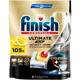 Таблетки для посудомийних машин Finish Ultimate Plus Infinity Shine Citrus, 105 шт
