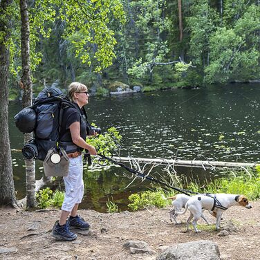Набір для годування собак: сумка-органайзер з двома складними мисками, BPA-free, для подорожей, кемпінгу, авто