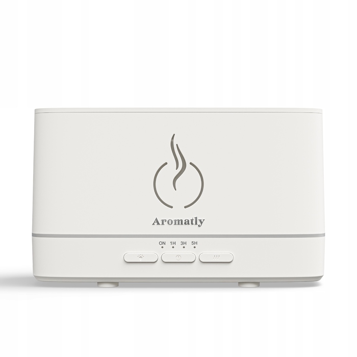 Ультразвуковий зволожувач повітря Aromatly Flame 2, білий, 20 мл/год