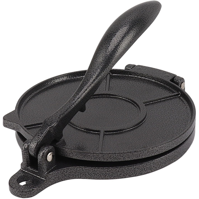 Пресс для тортилій Cyrank, ручний ротатор для роти, прес для тако та кесадільї, 20 см, чорний