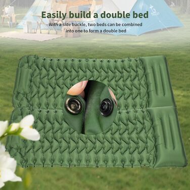 Саморозкладаючий килимок для кемпінгу TVWVT: легкий, з помпою, для подорожей та рюкзака