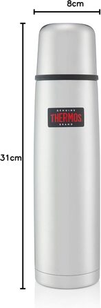 Термос з нержавіючої сталі 1,0 л, легкий та компактний, A