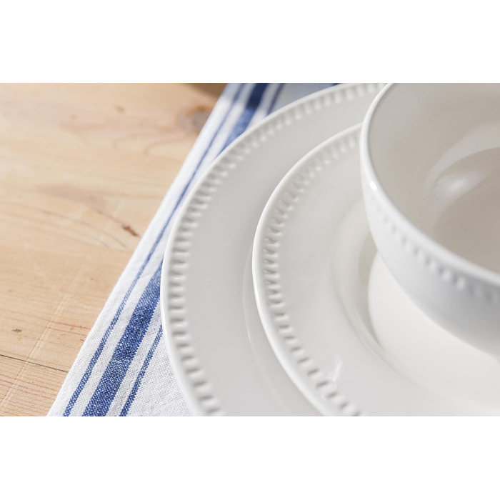 Набір посуду Mikasa Cranborne (12 предметів) - керамічний сервіз для 4 осіб, зелений (з подарунковою коробкою)