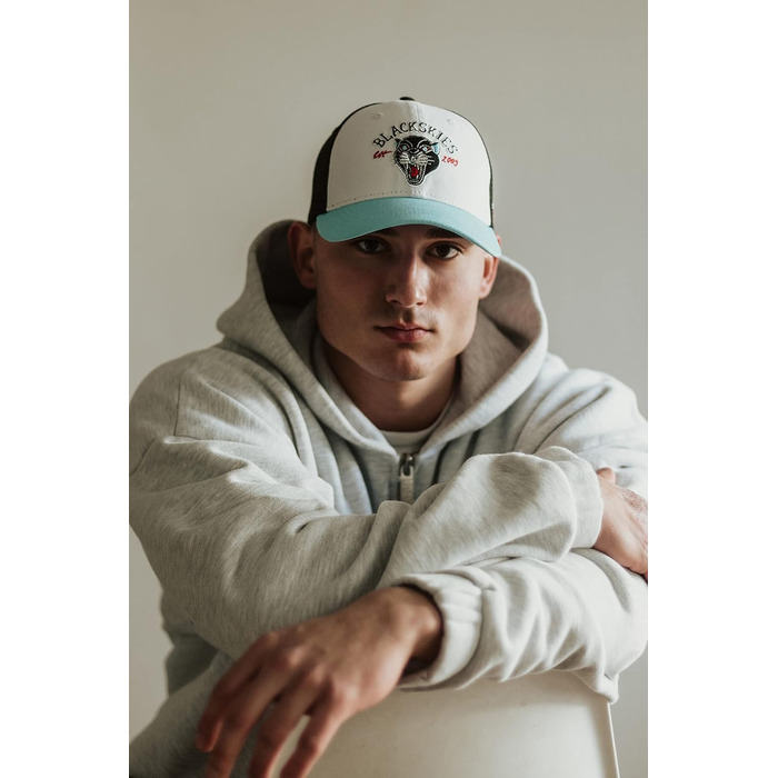 Кепка Snapback Blackskies® з візерунками та різними кольорами | Бейсболка для чоловіків та жінок | З м'якої шкіри | Літня кепка для відпочинку та повсякденного носіння | Унісекс | Streetwear, Outdoor, Summer, Casual, Один розмір (Panther - Baseball, Чорний-Синій)