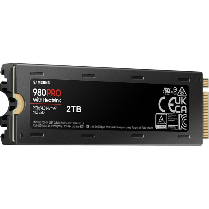 SSD Samsung 980 PRO 2TB M.2 PCIe 4.0 (з радіатором) - для ігор та редагування відео