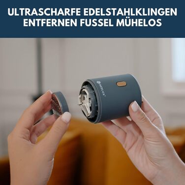 Електричний видалення ворсу для одягу: компактний, портативний, USB-зарядка, подвійний захист, сірий Chicago