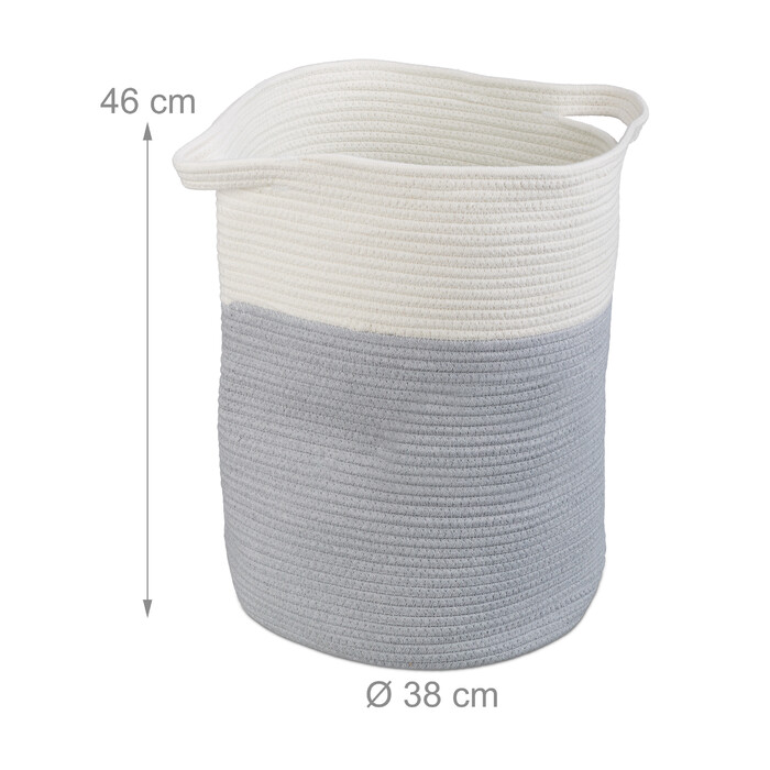 Relaxdays Cotton Storage Basket