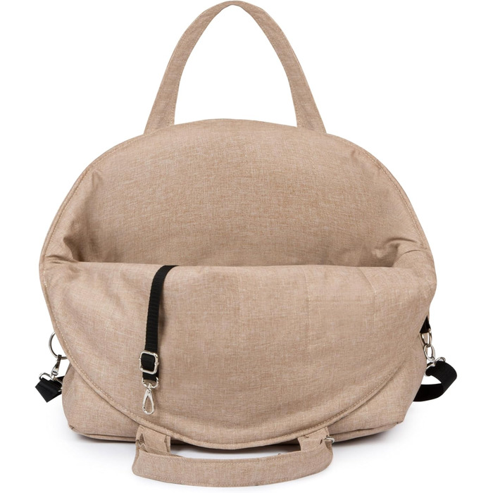 Чохол-переноска для собак та котів Petsen 3в1 – автокрісло, переноска, сумка – ручної роботи в ЄС – миється, з подушкою (Бежевий)