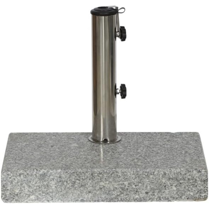 SIENAGARD 213345 Umbrella Stand, 25 kg, 45 x 28 cm for umbrella sticks with a diameter of 25-48 mm, grey