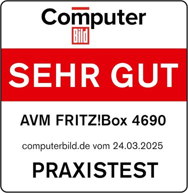 Fritz!Box 4690: Wi-Fi 7 Mesh Роутер для кабелю, DSL або оптики, до 6960 Мбіт/с, 1x 10G WAN, 3x 2.5G LAN
