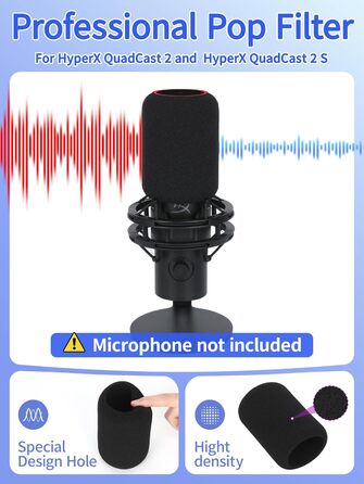 Кріплення для мікрофона HyperX QuadCast та інші - YOUSHARES (з поп-фільтром)